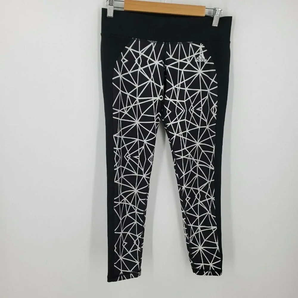 Adidas‎ Women's Geometric Shape Stretch Yoga Fitness Athletic Gym Legging Size M